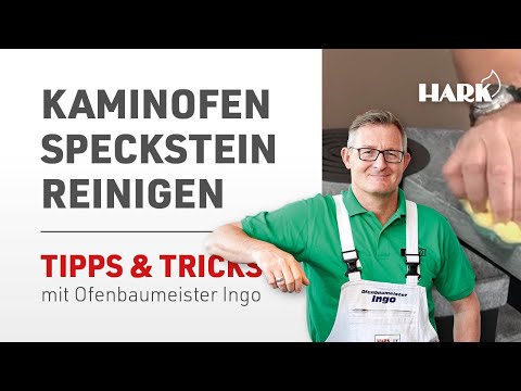 Speckstein reinigen am Kaminofen