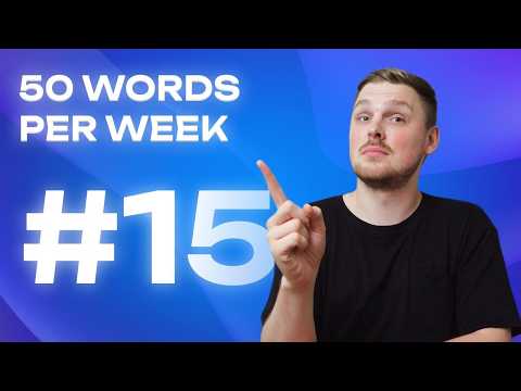 Russian Vocabulary - 50 words per week #15 | A1 level