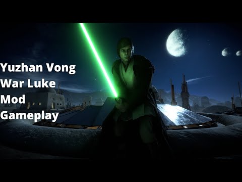 Star Wars Battlefront II - Yuzhan Vong War Luke Mod Gameplay (Legends)