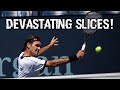 Roger Federer - Top 10 Devastating Slice Passing Shots