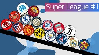 Super League Marble Race Clubballs #1 | UEFA 2019