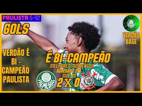 PALMEIRAS 2X0 CORINTHIANS - HIGHLIGHTS - GOALS - FINAL - SECOND LEG PAULISTÃO SUB-12 - 2025