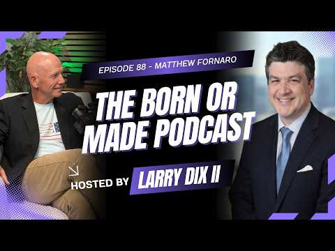 Matthew Fornaro attorney discussing the future of AI in law on Born or Made Podcast episode 88
