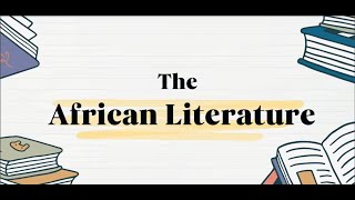 The African Literature ll @Imran Shuker