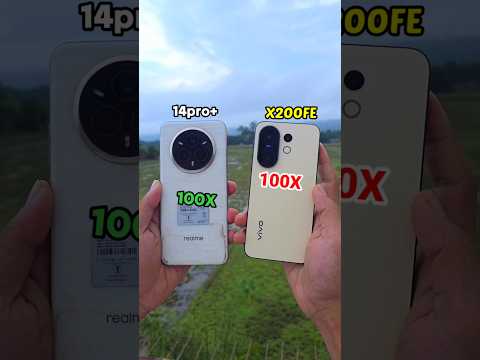 REALME 14PRO+ 100X VS VIVO X200FE 100X CAMER ZOOM TEST 🔥 #trending #shortsfeed #short #shorts #viral