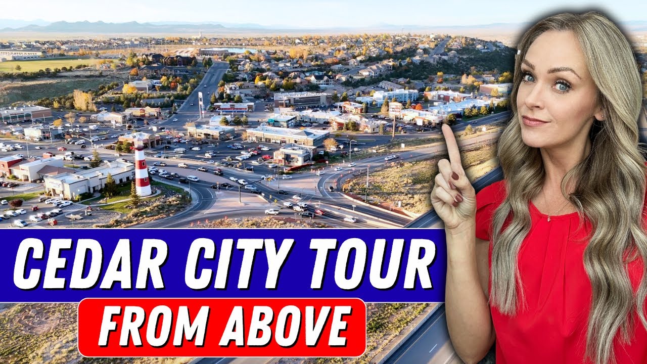 Aerial Tour of Cedar City Utah in the Fall
