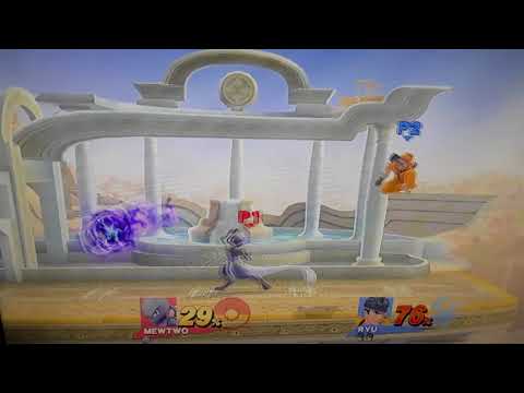 Ryu in Orange vs. Mewtwo