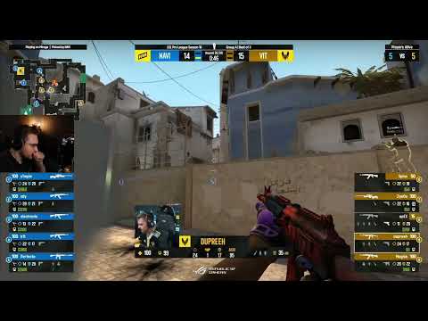 ohne watching the intense final NaVi vs Vitality round on Mirage