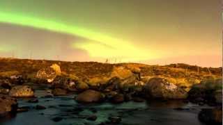 preview picture of video 'Timelapse - Tórshavn - Aurora Borealis'