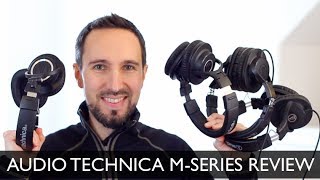 Video thumbnail for Audio Technica ATH M20X, M30X, M40X, M50X M-Series Group Review & Comparison by Consumer Research Studios