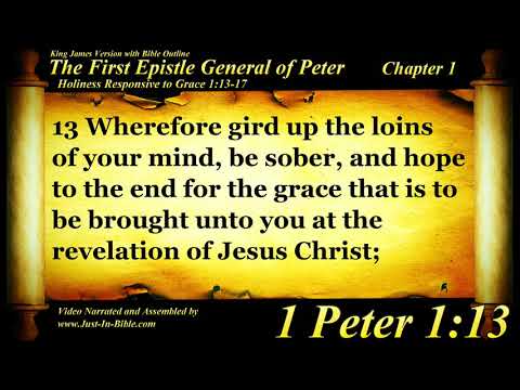 1 Peter Chapter 1 - Bible Book #60 - The Holy Bible KJV Read Along Audio/Video/Text