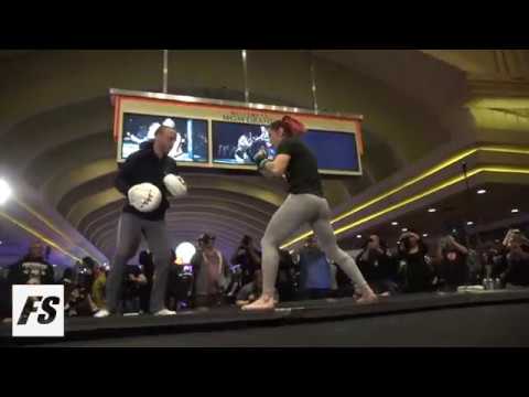 UFC 222: Cris Cyborg Open Workouts