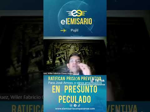 HATv - ratifican prisión preventiva a alcalde de Pujilí José Arroyo