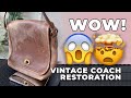 BEFORE AFTER HANDBAG REHAB Vintage COACH Legacy Companion 9076 Restoration