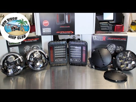 J.W. Speaker Headlights, Taillights and Auxiliary Light Install