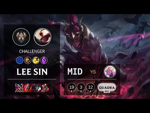 Lee Sin Mid vs Seraphine - EUW Challenger Patch 11.12