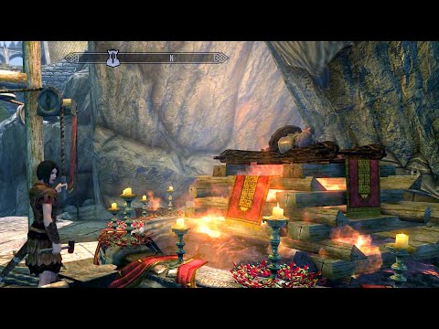 Kodlak's Funeral with mod followers. Skyrim Special Edition