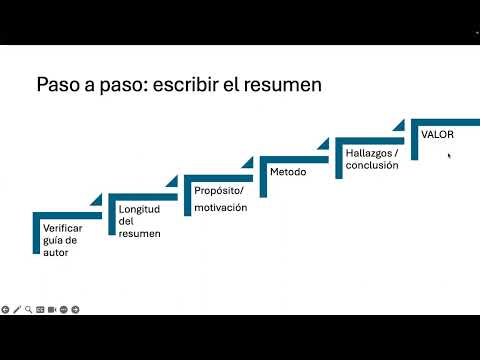 Escribir tu resumen y mejorar tu articulo