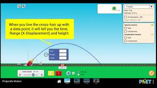 PhET   Projectile Motion How To