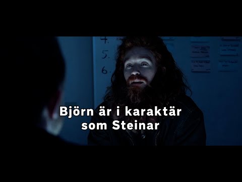 Björn i karaktär som Steinar