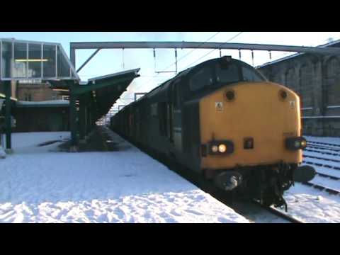 37607 And 37603 And 66426 Passing Carlisle With Hell Fire Trash Man Lol