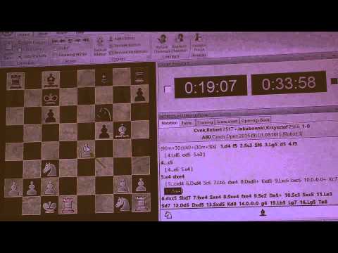 A 9.3. GM Robert CVEK - GM Krzysztof JAKUBOWSKI  1 - 0  ( ͡° ͜ʖ ͡°)
