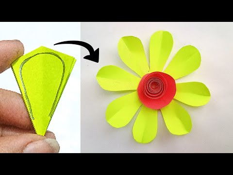 DIY paper flower making