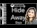 Hide Away Daya Piano Karaoke Instrumental