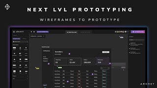 Arkhet AI Prototyping - Wireframe to Prototype (Timelapse Edition)