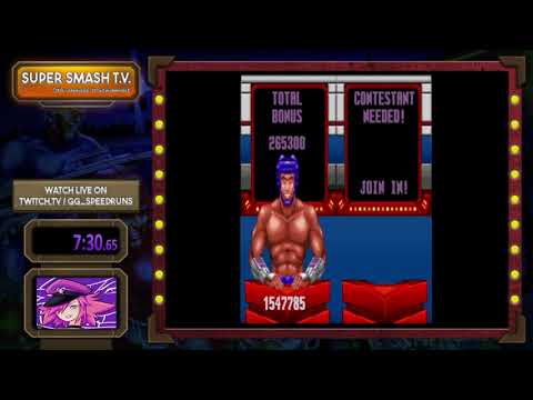 Super Smash TV Easy% Speedrun 7:30