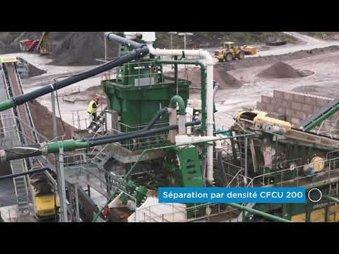 D.A. Mattsson - Usine de lavage de 250 tonnes par heure pour le recyclage des déchets C&D