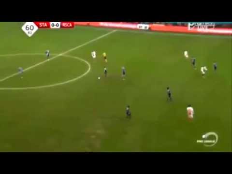 Steven Defour sent off after that Tifo for kicking the ball at the Standard Lige fans! Mad!