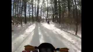 preview picture of video 'Snowmobiling Bristol, New Hampshire - January 4, 2014'