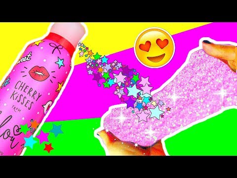 DIY KIRSCH GLITZER SLIME aus BILOU CHERRY KISSES I Fluffy Pink Glitter Slime I PatDIY