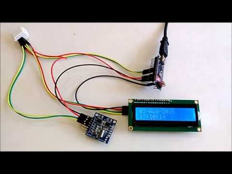 arduino with a ds1307 rtc and lcd display made in china