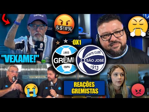 REAÇÕES dos GREMISTAS - GRÊMIO 0X1 SÃO JOSÉ - GAUCHÃO 2026 - REACT VAMOS RIR DO FARID E BAGÉ!
