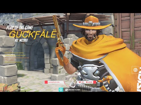 POTG! GALE INSANE MCCREE GAMEPLAY OVERWATCH SEASON 28 TOP 500