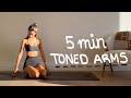 5MIN Pilates Arm Workout Slim Toned Strong Arms No Equipment LIDIAVMERA