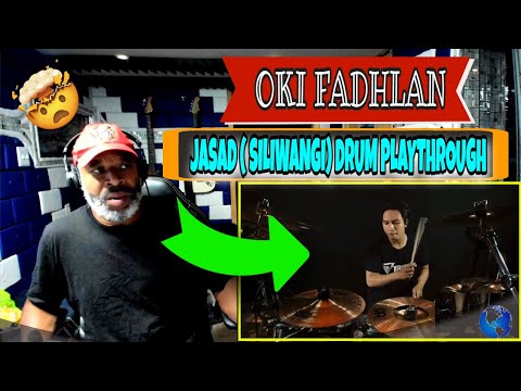 OKI FADHLAN - JASAD ( SILIWANGI) DRUM PLAYTHROUGH - Producer Reaction