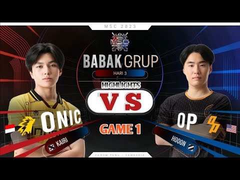 Onic vs Outplay Highlight MSC 2023 | Onic vs Op Bahasa Indonesia