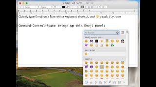 How to use Emojis on my Mac
