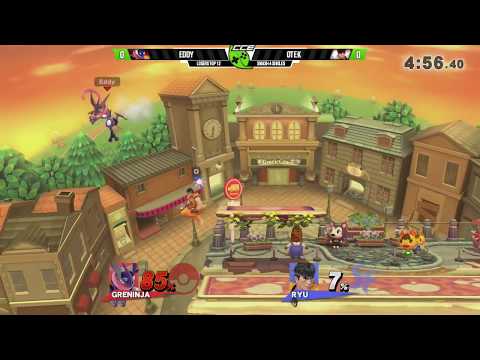 CCE:Subspace - Eddy (Greninja) Vs. otek (Ryu) - Losers Top 12 - Smash 4