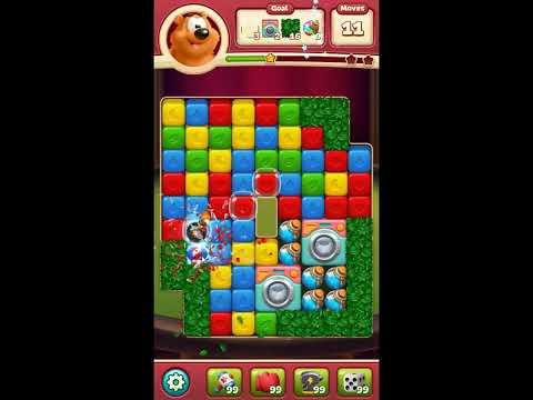 Toon Blast Level 8034 - NO BOOSTERS 🐻🐺🐱 | SKILLGAMING ✔️