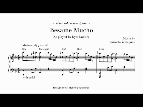 Besame Mucho - Piano solo - Sheet music