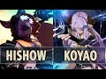 gbvsr ego hishow seox vs koyao narmaya high level gameplay.