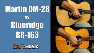 Video thumbnail for Martin OM-28 vs Blueridge BR-163 by Maury's Music