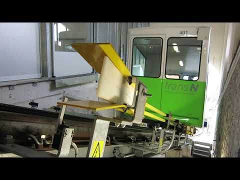 Standseilbahn 2000.01 Neuchâtel Ecluse - Plan Ankunft in der Bergstation Video 3