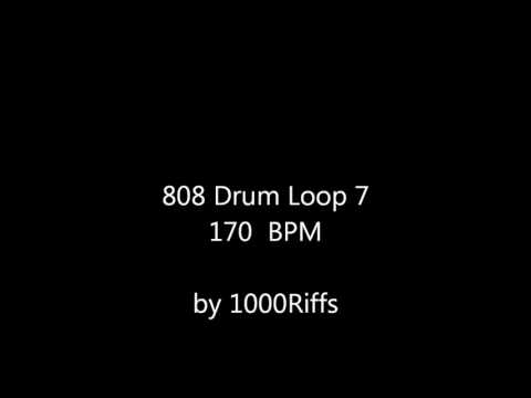808 Drum Loop # 7 : 170 BPM - Beats Per Minute
