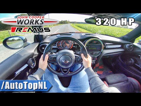 320HP MINI JCW | STRAIGHT PIPE Remus EXHAUST | POV Test Drive by AutoTopNL