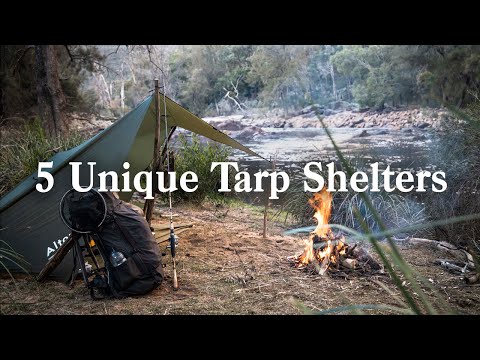 5 Unique Tarp Shelters for Camping & Bushcraft